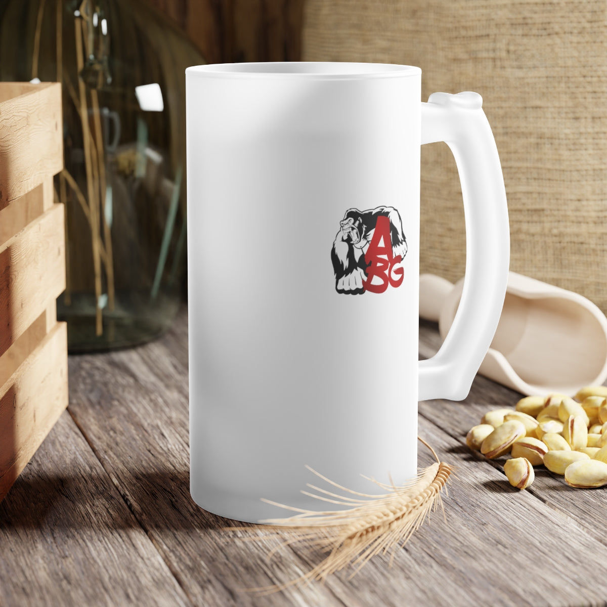 Frosted Glass Beer Mug